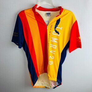 Voler Cycling Jersery Unisex Quad Cities Mississippi River Valley Full Zip L